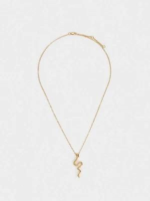 Charm Jewelry Short Stainless Steel Pendant Necklace with Snake