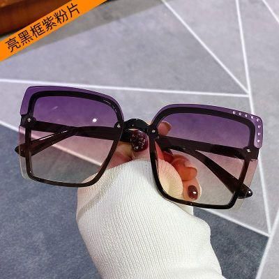 Glasses Personality Colorful Ocean Film Sunglasses Female Retro Rice Nails