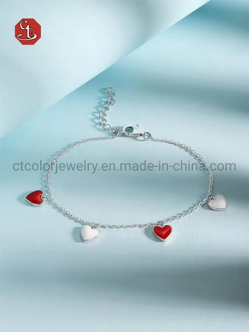 Fashion Jewelry 925 Sterling Silver Color Enamel Necklace Jewellery
