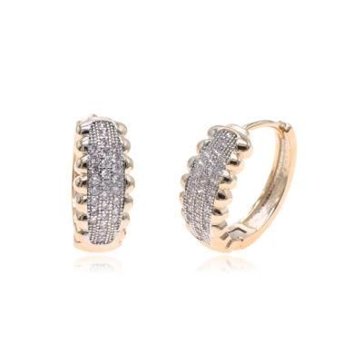 Brass Gold-Plated Female Fashion Glamour Earrings