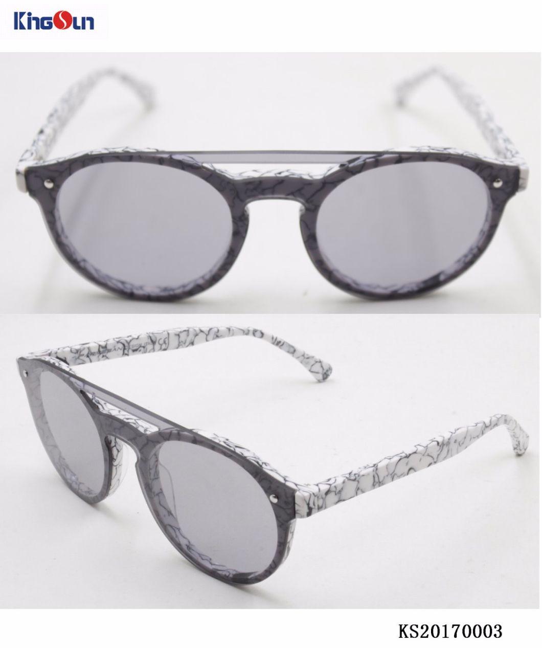 New Material Thin Acetate Sunglasses with One Piece PC Lens (KS000&⪞ apdot;)