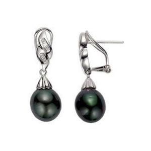 New Design Charm Figure Shape 6 Pearl Drop Stud Earring