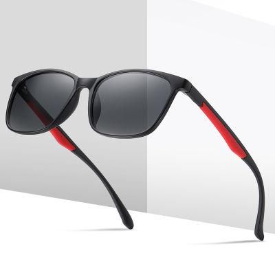 New High Quality Custom Logo Tr90 Square Frame Polarized Lens Men Sunglasses 3349