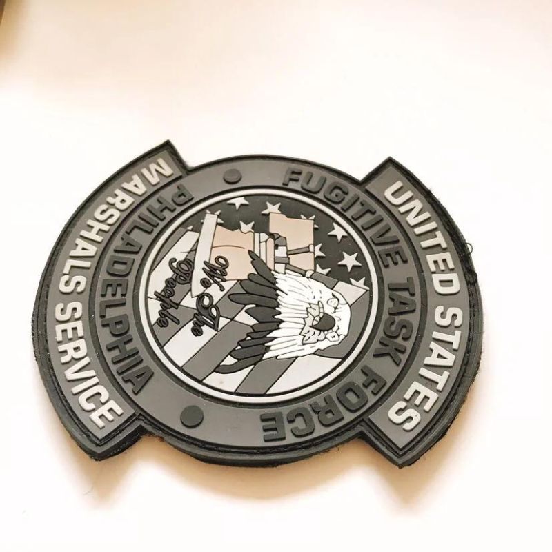 Low Price PVC Customized Hook and Loop Fasteners Embroidery