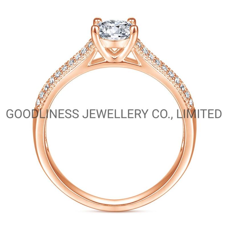 925 Sterling Silver Promise Women CZ Engagement Couple Diamond Rings