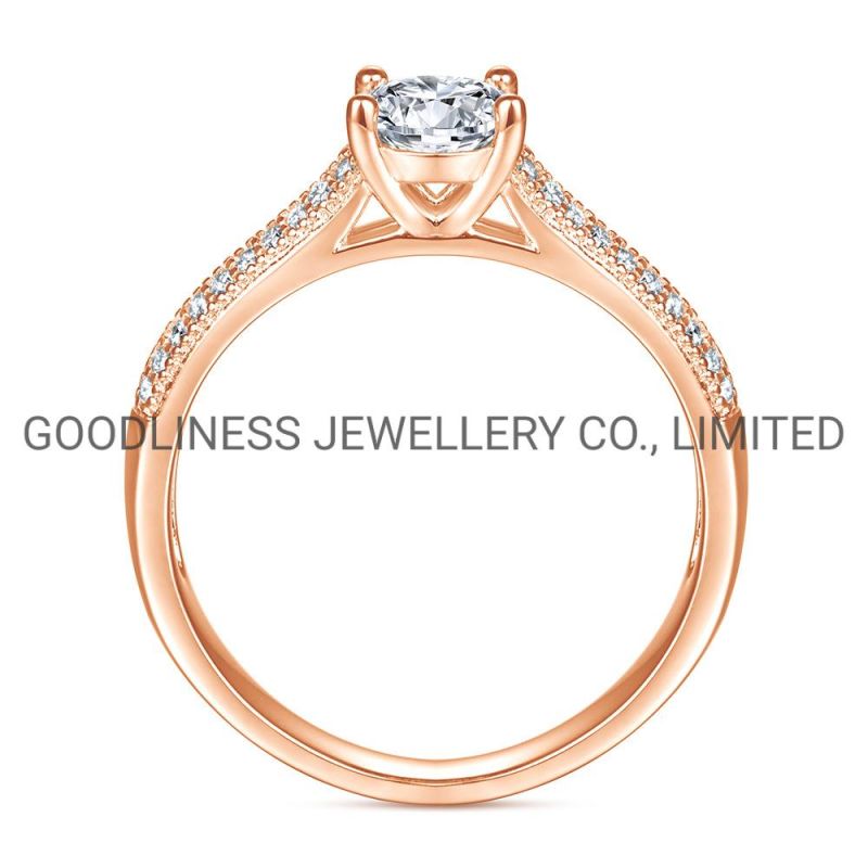 925 Sterling Silver Promise Women CZ Engagement Couple Diamond Rings