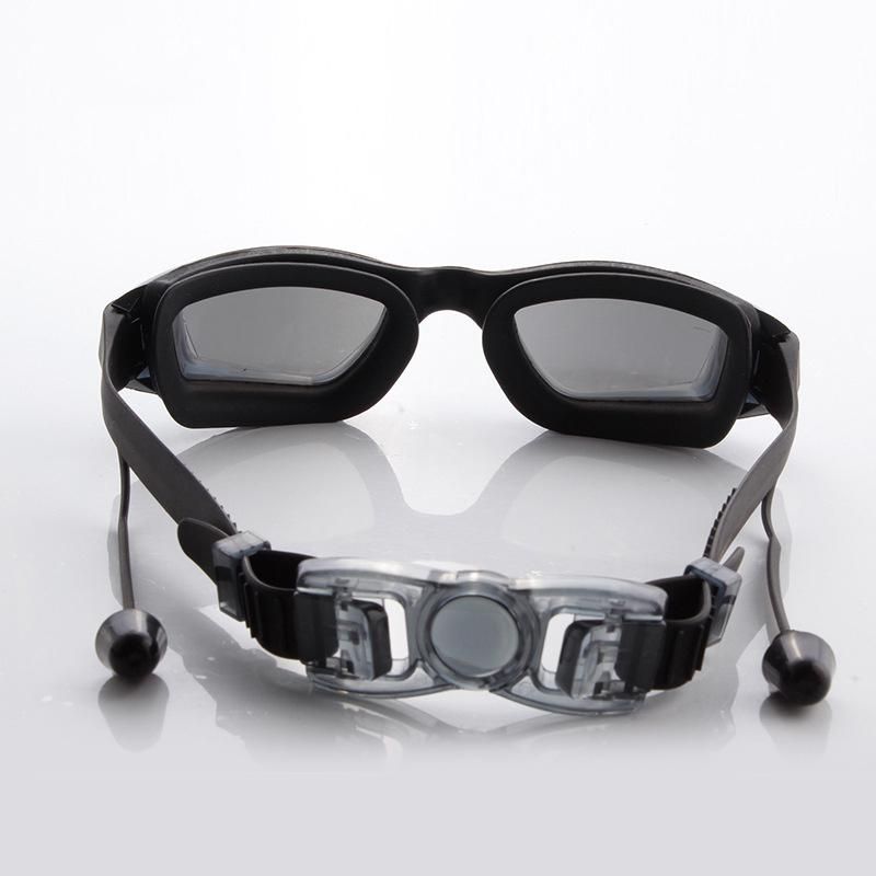 Swimming Waterproof UV400 Protection Unisex Swimming Glasses with Earplugs