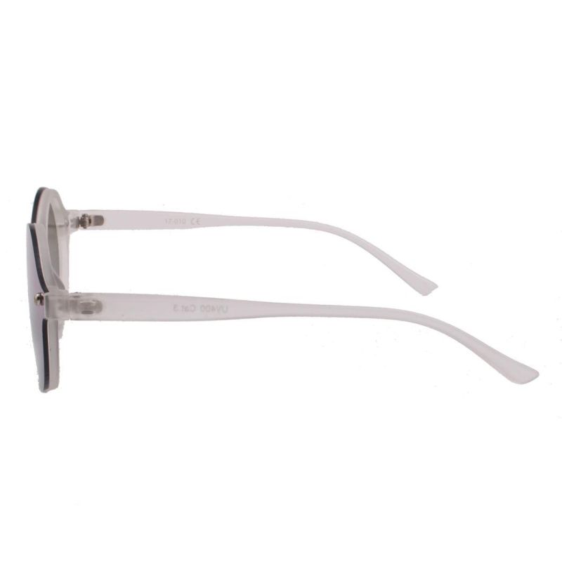 2017 Hot Selling One Piece Mirror Lens Fashionable Sunglasses with Round Shape