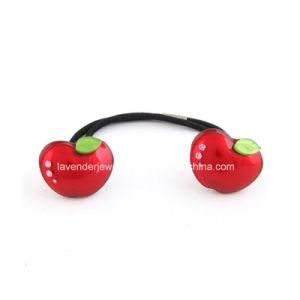 Fashion Beauty Fruit Color Apple Hair Rope for Children Gifts