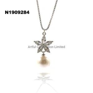 Fashion Jewelry/Necklace/Silver Necklace/Cubic Zircon/Factory Necklace