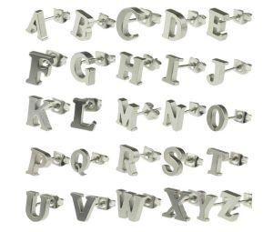 Arabic Alphabet Stainless Steel Earrings (EZ6008)