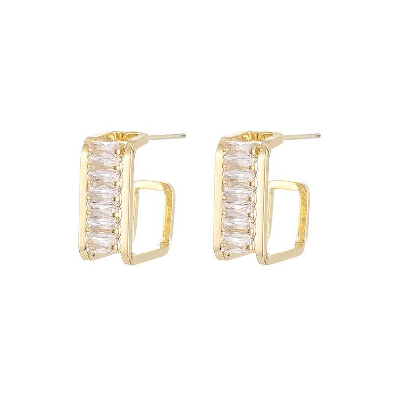 Fashion Geometry New Temperament Personality Hundred Match Earrings Jewelry