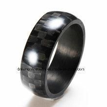 100% Carbon Fiber Jewelry Domed Ring