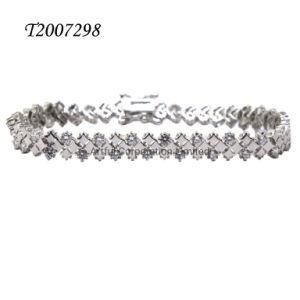 Fashion Jewelry Bracelet Silver Bracelet in Rhodium Plating
