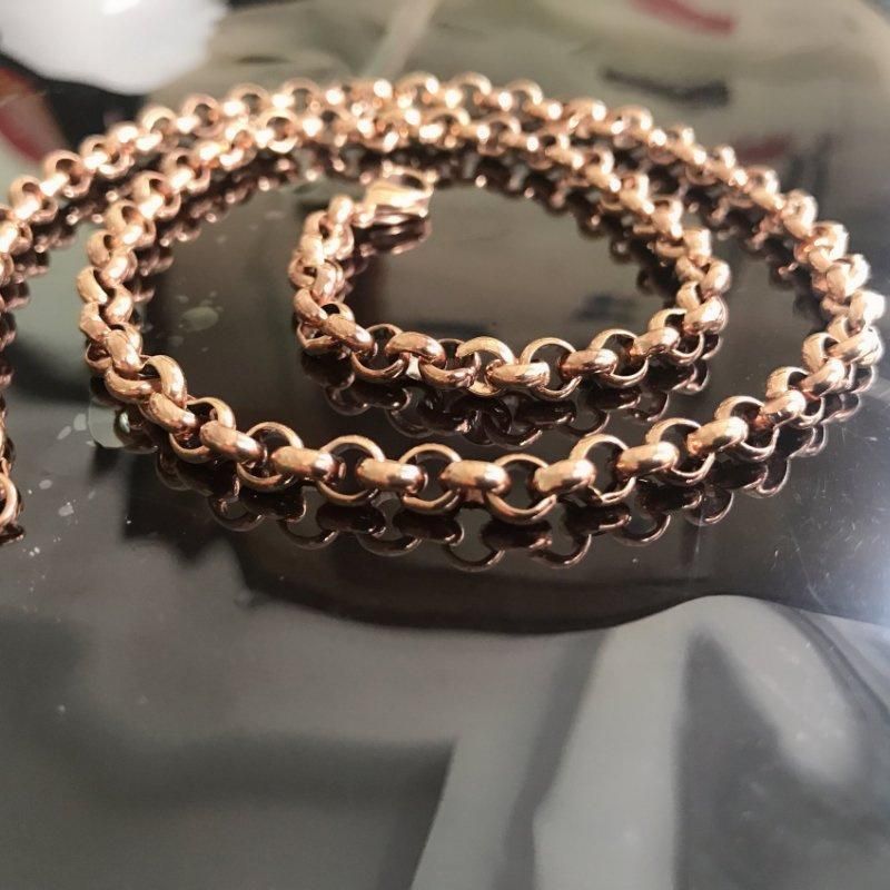 Wholesale Gold Plated Rose Gold Stainless Steel Anklet Bracelet Fashion Jewelry for Necklace Making
