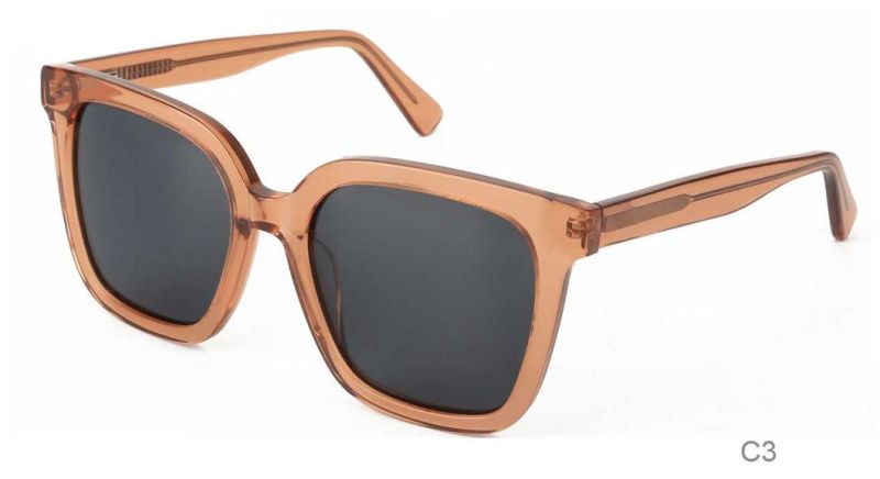 Vintage Men Acetate Eye Glasses Retro Style Sunglasses Polarized Sun Glasses