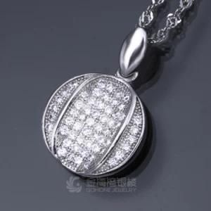 OEM 925 Sterling Silver Pave Setting CZ Pendant