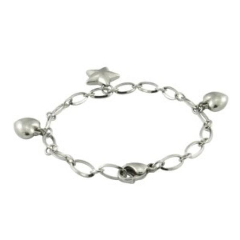 Silver Heart Lady Bracelet