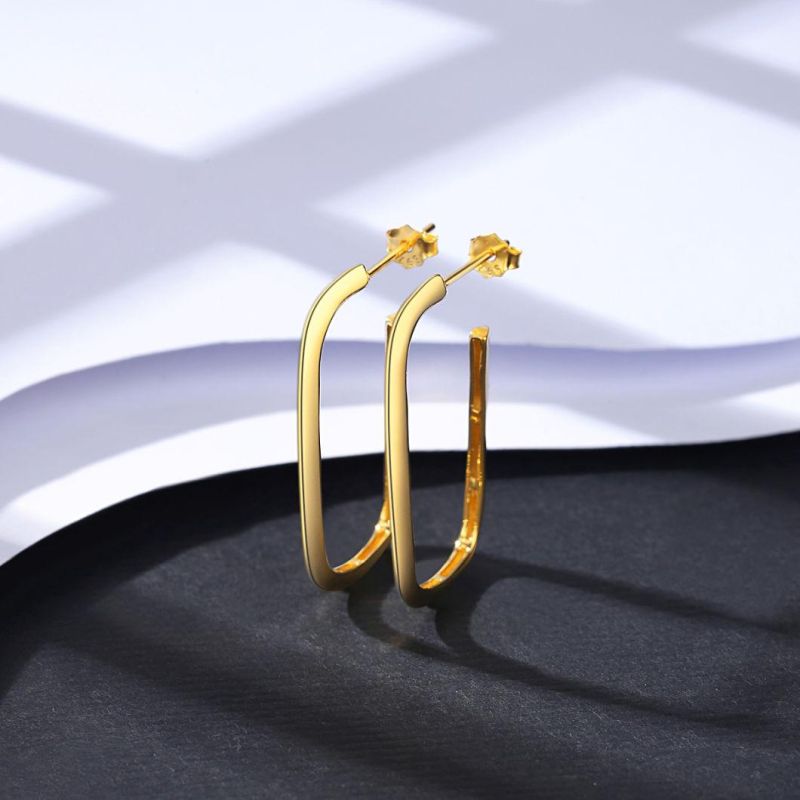 Korean Closed Loop Earrings Jewelry Fashion Studs