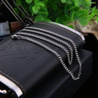 Wholesale High Quality Fashion Polish Curb Chain Necklace Stainless Steel Gold Plated Customized Design