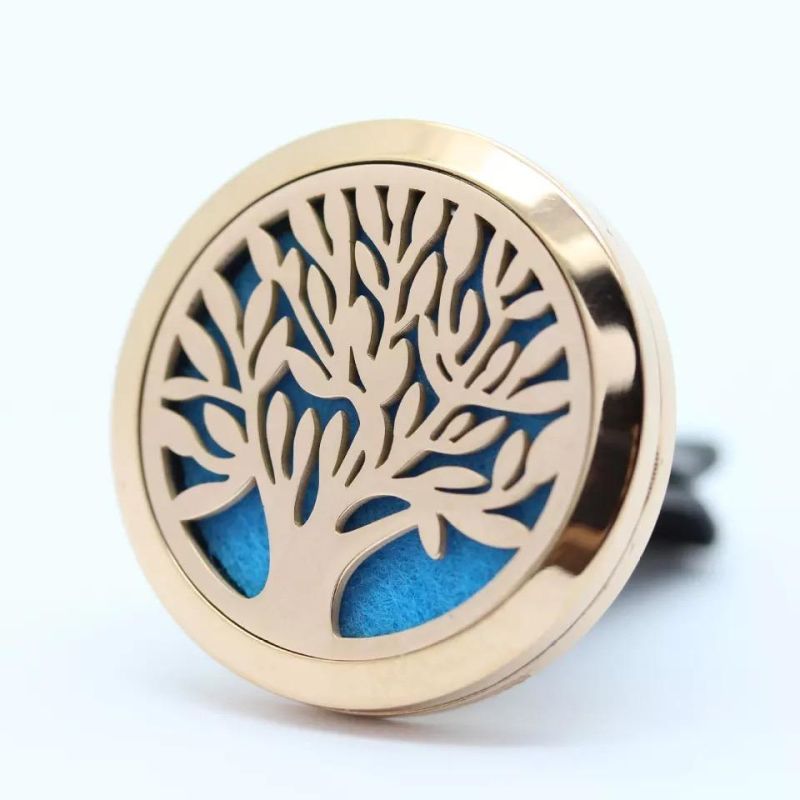 316 Stainless Steel Tree Diffuser Aromatic Perfume Locket Pendant