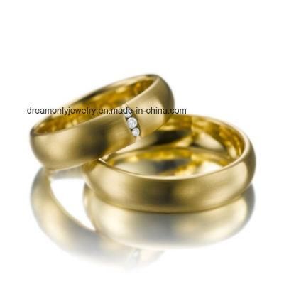 China Suppliers Jewelry Brass Dummy Wedding Ring His and Hers Promise Ring Wedding Rings
