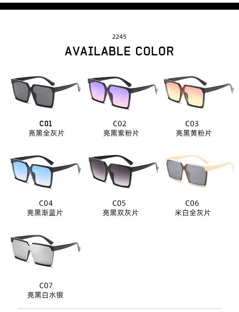 Gradient Color Sunglasses Korean Style Trendy One-Piece Big Frame Sunglasses Women Bright Black Fashion Sunglasses Net Red Same Sunglasses