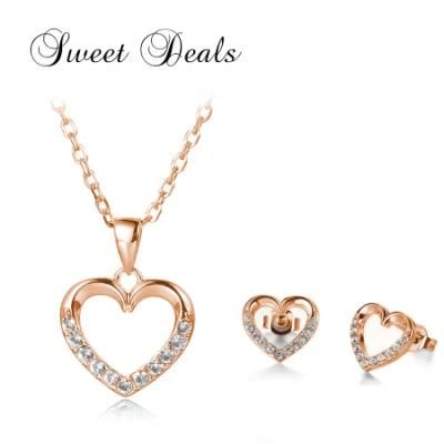 Factory Price Wholesale Necklace Fashion Jewelry Heart Earrings