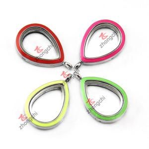 Colorful Teardrop Pendant Necklace for Floating Charms (L-214)