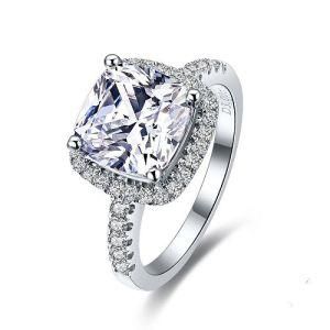3 Carat G-H Princess Cut Nscd Synthetic Diamond Women Wedding Ring Engagement Ring
