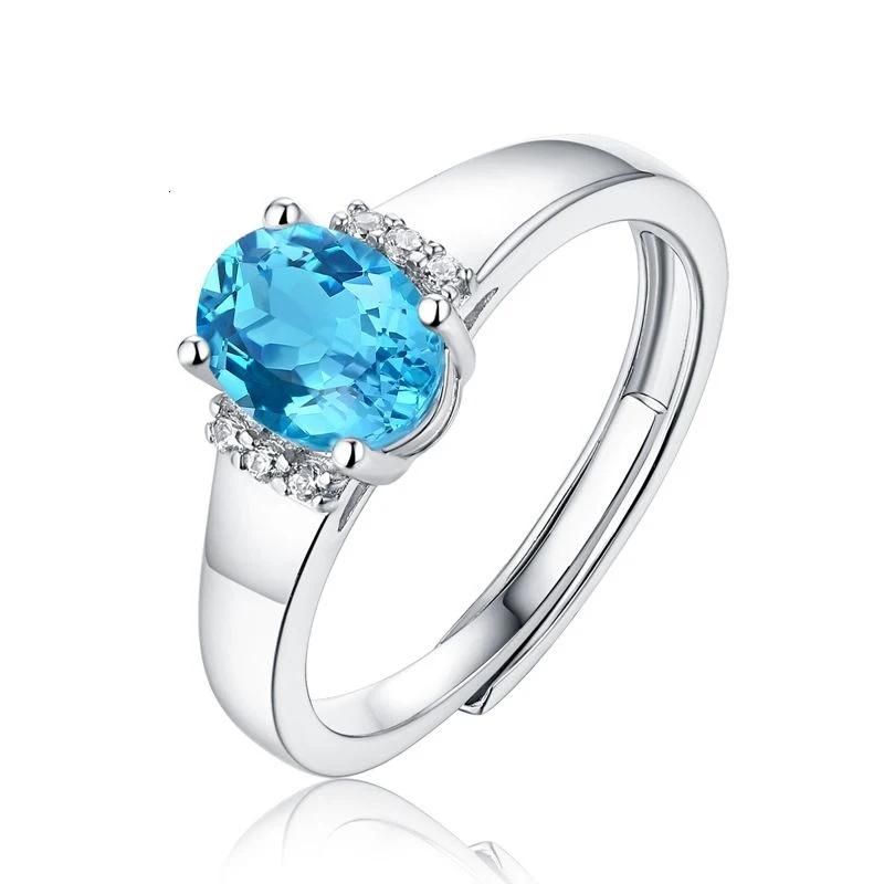 Natural Topaz Gemstone 925 Sterling Silver Ring R9236