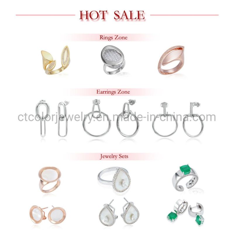 Fashion Jewellery Factory Direct Wholesale High Quality 925 Silver Jewelry and Brass Jewelry with Pearl Earrings for Women