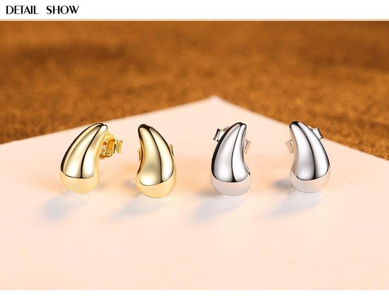 Men′ S Sliver Earrings Horns Shape Ear Studs