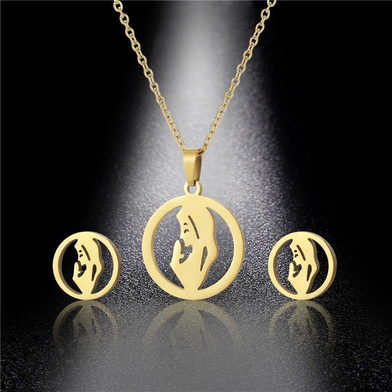 Manufacturer Custom Jewelry High Quality Fashion Jewelry Set, Gold Jewelry Set, Stainless Steel Jewelry Set