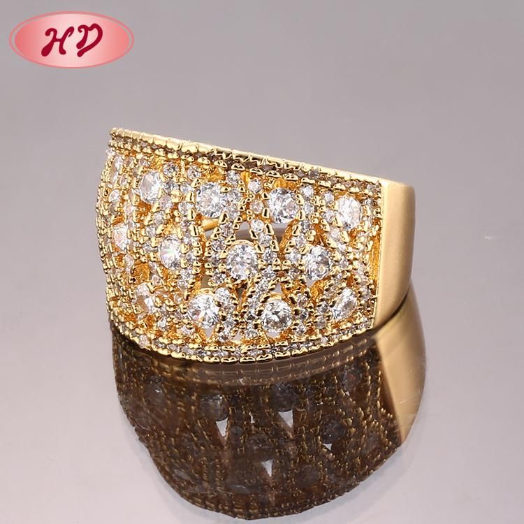 18K Gold Plated Wedding Fashion Engagement Jewelry Silver Stainless Steel Man Finger Rings Design