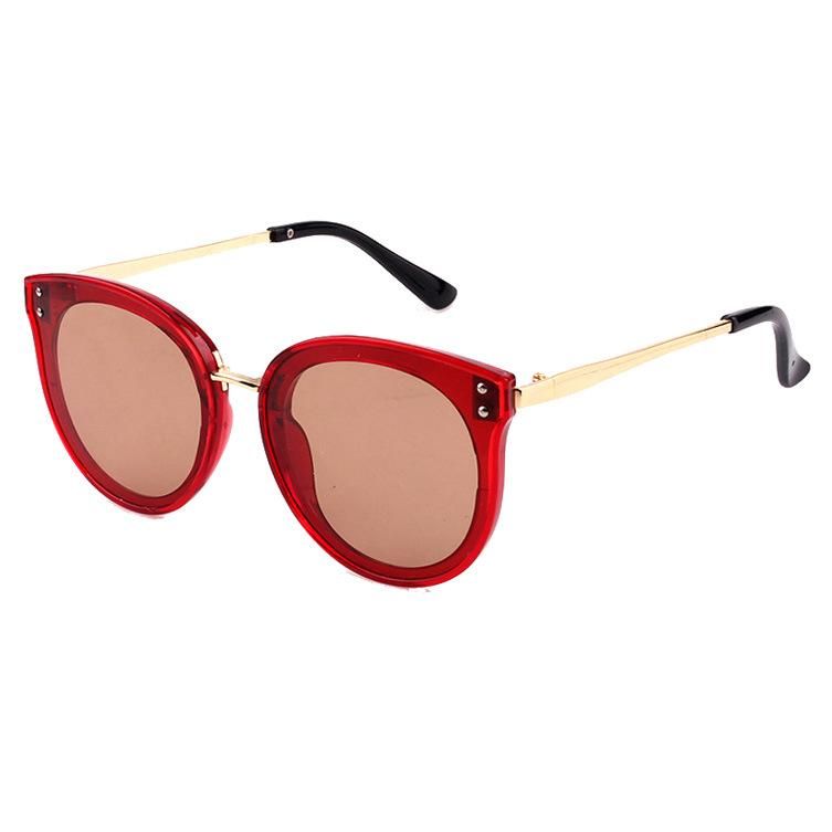 2017 Hot Selling Cat Eye Fashion Sunglasses with Flat Lens