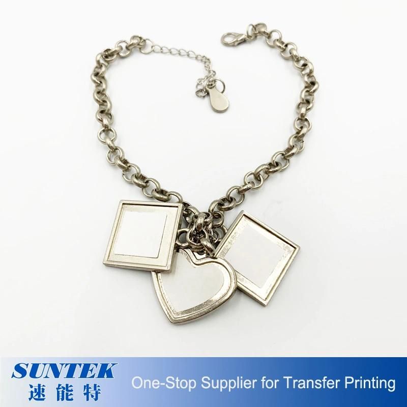 Heart Shape Sublimation Blank Metal Jewelry Bracelet