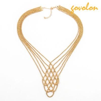 New Style Golden Alloy Necklace