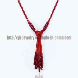 Red Beads Necklace Fashion Jewelry (CTMR121106016-2)