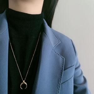 Word Meaning Best Wish Mom Necklace Minimalism Jewelry 18K Gold Plated Stainless Steel Mom Mama Necklace