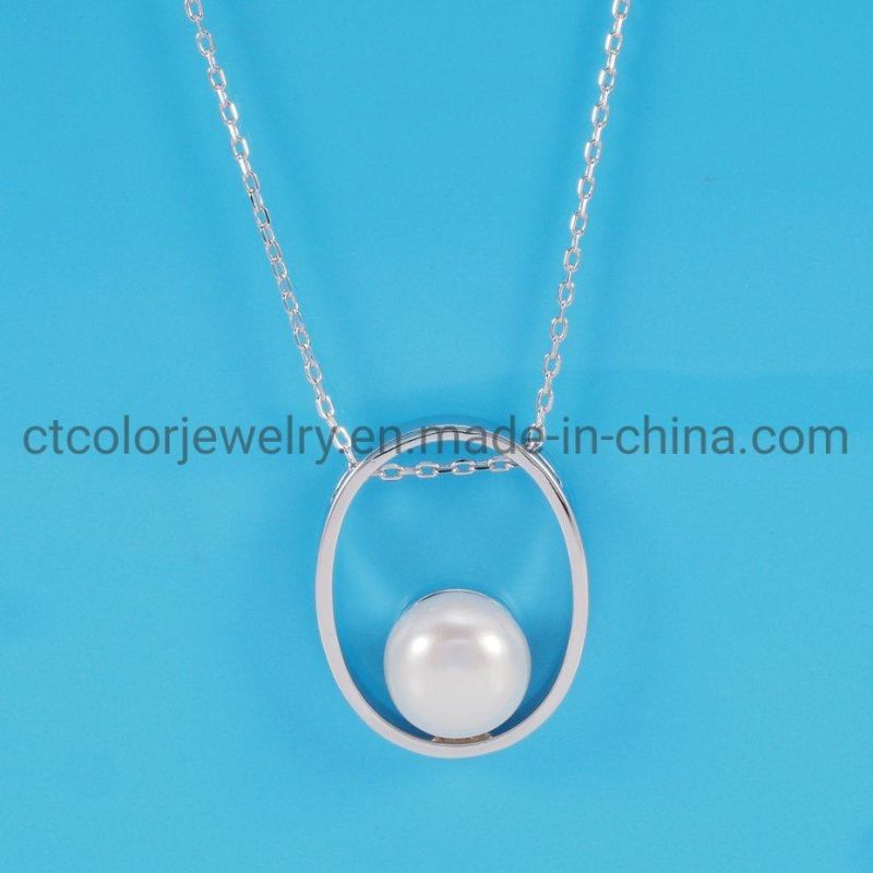 Fashion Jewelry 18K Rose Gold Plated ODM Sterling Silver Pendant Silver Necklace