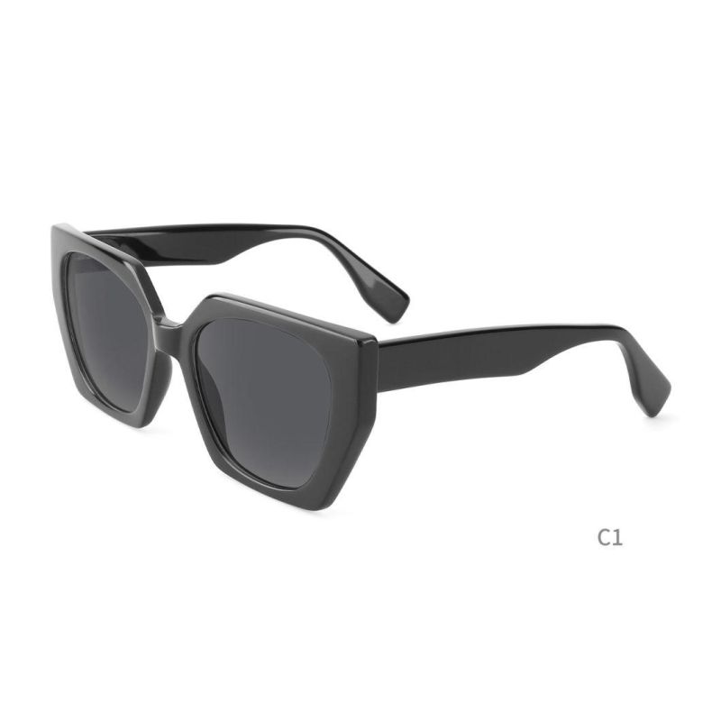 New Arriving Outdoor Square Customized Logo Sun Glasses Injection Acetate Sunglasses for Unisex