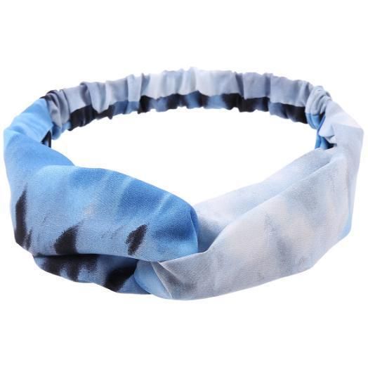 Fashion Accessories Colorful Twisted Knotted Hair Bands for Women Tie Dye Hair Ornaments Bowknot Head Bands