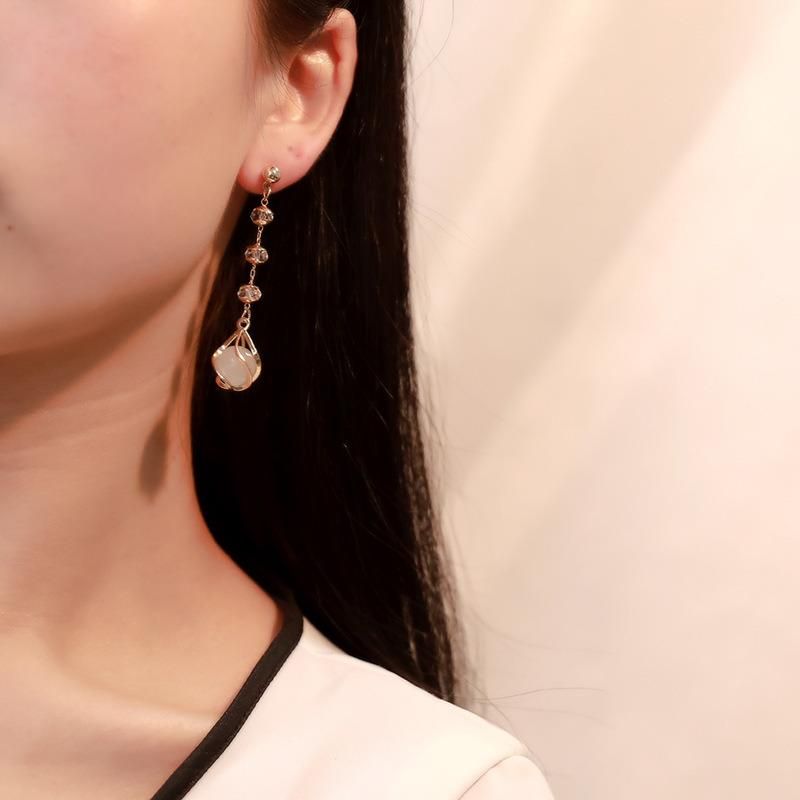 Korean Style Retro Fashion Female Long Earrings