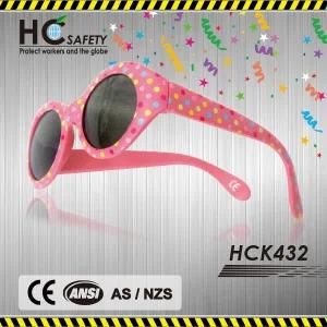 Soft Rubber 2015 Fashion Pink Kids Sunglasses (HCK432)