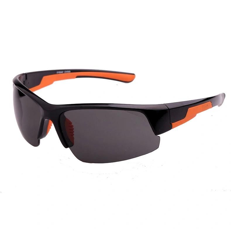 2019 Black Half Frame Sports Sunglasses