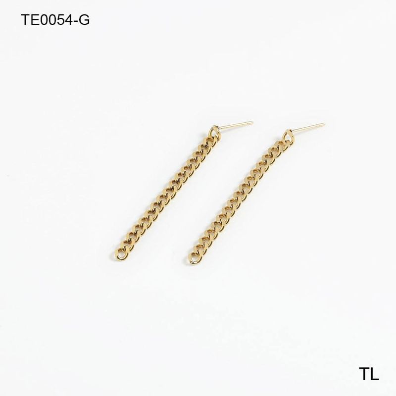 2202 New Arrival 18K Gold-Plated Stainless Steel Fashion Jewelry Link Chain Earrings High Quality jewellery Wholesale