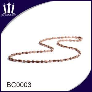 3.2mm Colorized Long Ball Chain Beaded Neckalce