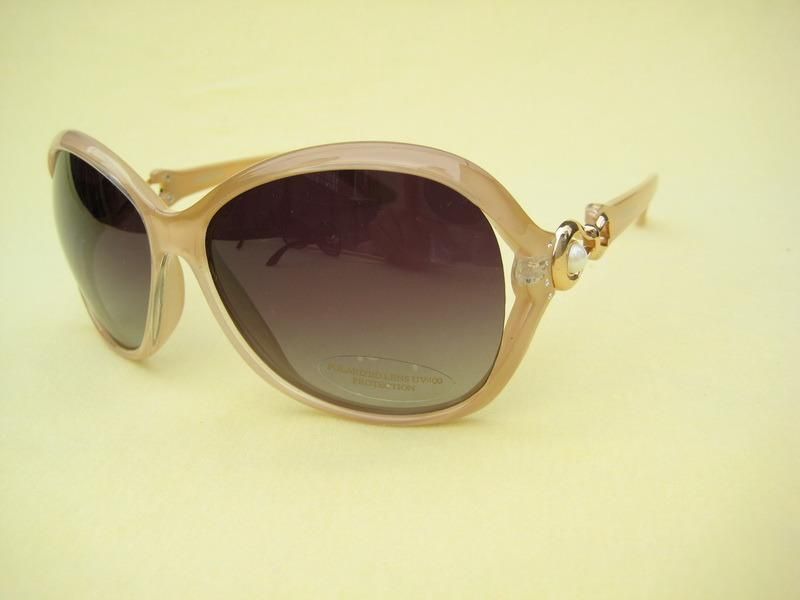 Fashion Designed PC Frame Sunglasses with Metal Decoraction