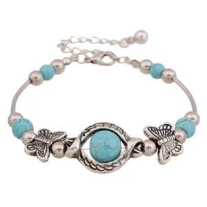 Beautiful Fashion Jewelry Tibetan Silver Turquoise Bracelet